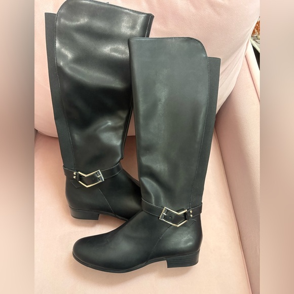 Tahari Lacey Black Riding Boots – Women’s Size 9.5– Classic Tall Style - Picture 1 of 4